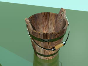 wood bucked 3D Model