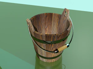 wood bucked 3D Model