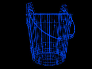 wood bucked 3D Model