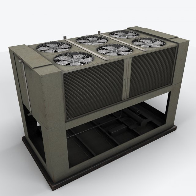 rooftop air conditioner1 Modelo 3D .c4d .max .obj .3ds .fbx .stl .blend 