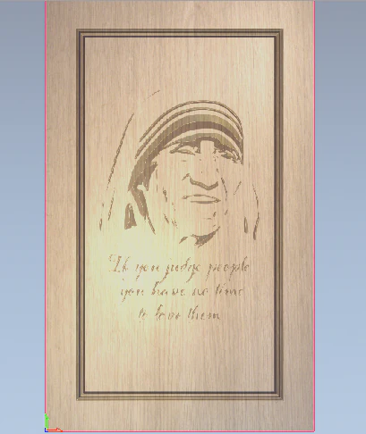 motherteresa door 3D Model .c4d .max .obj .3ds .fbx .stl .blend