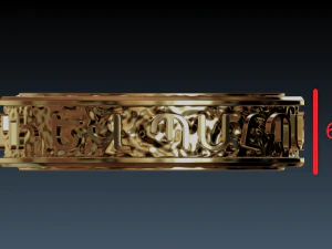 ring with armenian inscription 3D Print Model