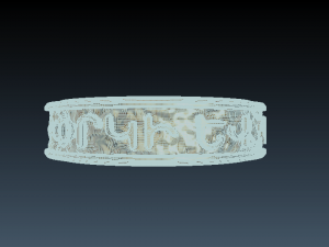 ring with armenian inscription 3D प्रिंट मॉडल