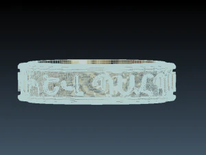 ring with armenian inscription 3D Print Model