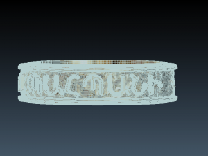 ring with armenian inscription 3D प्रिंट मॉडल