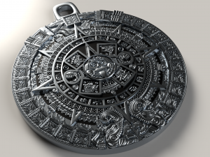 aztec sun stone 3D Print Model