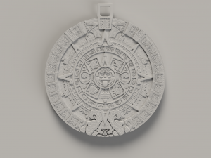 aztec sun stone 3D Print Model