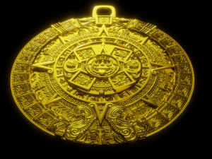 aztec sun stone 3D 프린트 모델