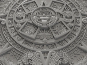 pietra del sole azteco Modello di stampa 3D