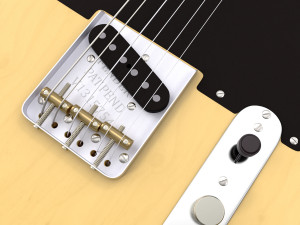 fender guitar 3D Model