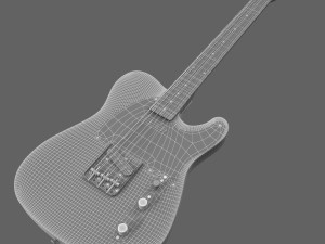 fender guitar 3D Model