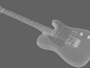 fender guitar 3D Model