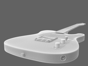 fender guitar 3D Model