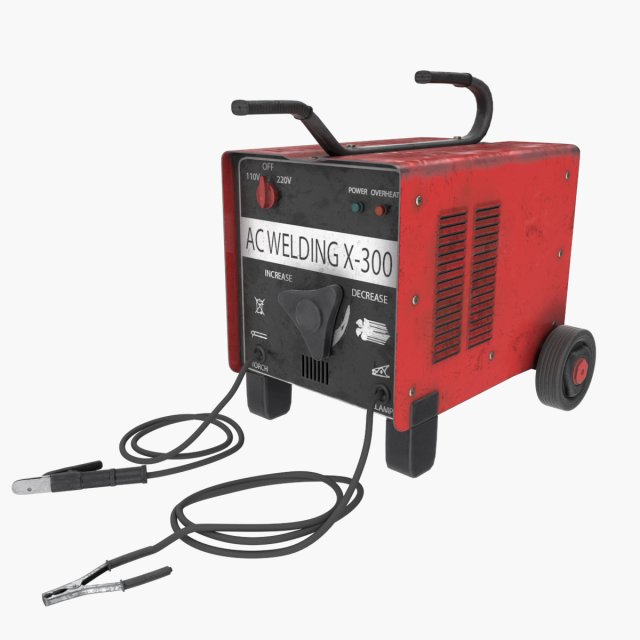 pbr welding machine 3D Model .c4d .max .obj .3ds .fbx .stl .blend 