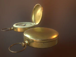 antique compass 3D Model