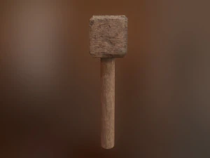wooden hammer 3D Model