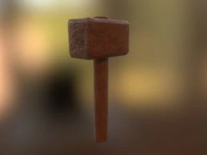 wooden hammer 3D Model