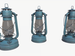 pbr oil lamp collection 3D-Modell
