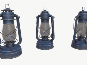 pbr oil lamp collection 3D-Modell