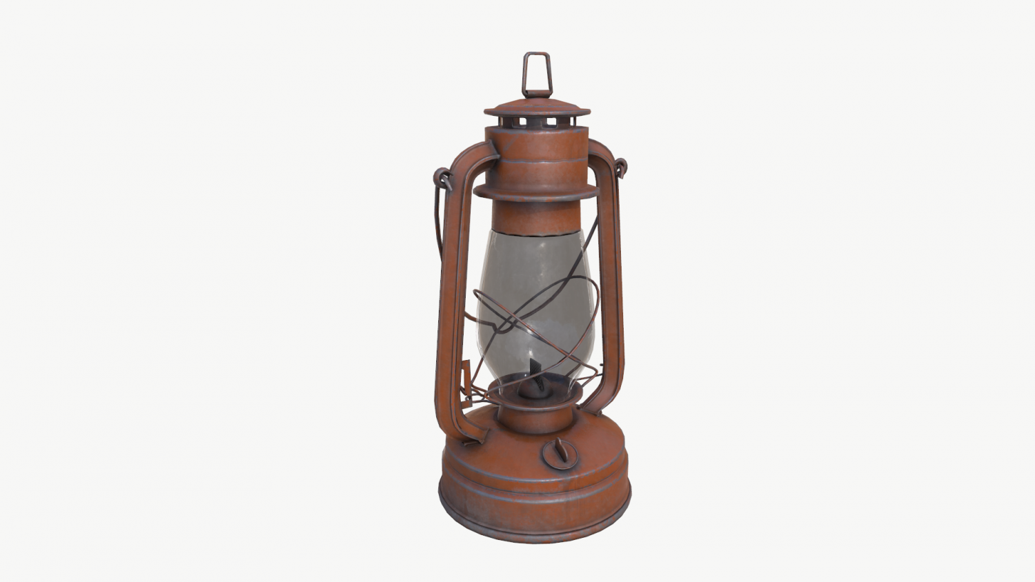Old kerosene lantern low-poly 3D Model in Lamp 3DExport