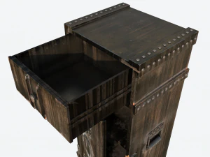 arm&aacute;rio estilo industrial Modelo 3D