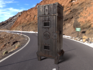 industrial style cupboard 3D 模型