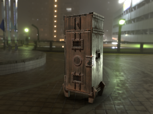 industrial style cupboard 3D 模型