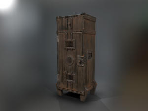 industrial style cupboard 3D 模型