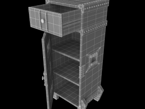 industrial style cupboard 3D 模型