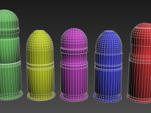 40mm grenades pack w- max file and ue4 project Modelo 3D