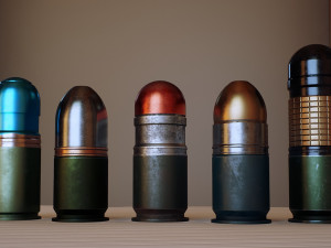 free 40mm grenade m433 3D Model