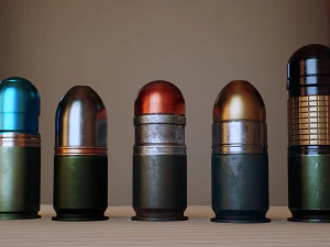 free 40mm grenade m433 3D Model