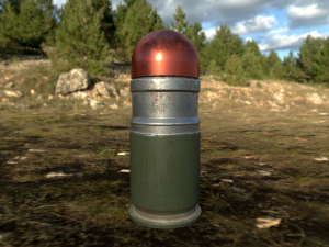 free 40mm grenade m433 Modelo 3D