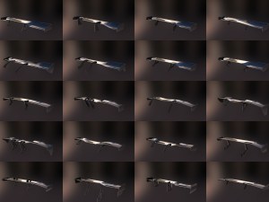 20 semi procedural car wings-spoilers 3D मॉडल