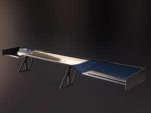 20 semi procedural car wings-spoilers 3D Model