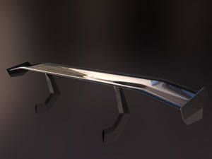 20 semi procedural car wings-spoilers 3D Model