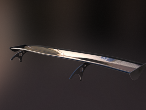 20 semi procedural car wings-spoilers 3D Model