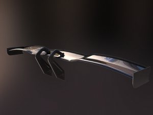 20 semi procedural car wings-spoilers 3D Model