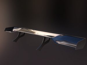 20 semi procedural car wings-spoilers 3D Model
