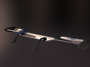 20 semi procedural car wings-spoilers 3D Model