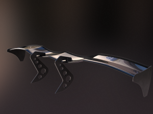 20 semi procedural car wings-spoilers 3D Model