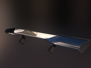 20 semi procedural car wings-spoilers 3D Model