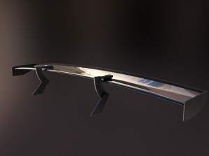 20 semi procedural car wings-spoilers 3D Model
