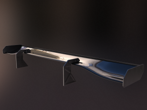 20 semi procedural car wings-spoilers 3D Model
