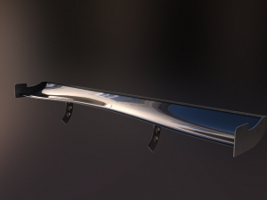 20 semi procedural car wings-spoilers 3D Model