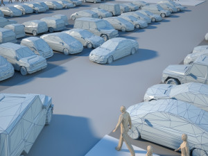 lowpoly super pack people trees cars 3D Model