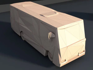 8 paket mobil lowpoly Model 3D