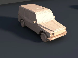 8 paket mobil lowpoly Model 3D