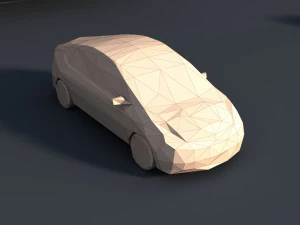 8 paket mobil lowpoly Model 3D