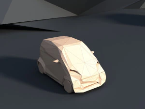 8 paket mobil lowpoly Model 3D